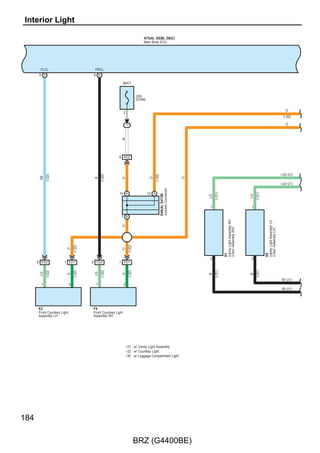 D40(A), D41(B), D48(C)
                                                                                                 Certification ECU Assembly




                                                                                          IG2D               N–SW               CLUT            ACCR     EGIO
                                                                                         9 C                 5 C               10 C            28 A     13 C




                                                                                                                                      (M/T)
                                                                                                                   (A/T)




                                                                                                                                                               (∗2)
                           ∗ 1 : w/ ID Code Box




                                                                                                                                                BE
                                                                                                             W
                                                                                          V




                                                                                                                                Y




                                                                                                                                                         Y
                           ∗ 2 : w/o ID Code Box




                                                                                        34 AD2            14 AD2              13 AD2          15 AD2   32 AD2


   W




                                                                                                                                      (M/T)
                                                                                                             W–R
                                                                                                                   (A/T)
                                                                                          G–O




                                                                                                                                                G–Y
                                                                                                                                Y–P




                                                                                                                                                               (∗2)
                                                                                                                                                         Y
  (∗1)


 R–W
  (∗1)                      3 AD2
              R–W




                              R–G
                    (∗1)




                                    (∗1)




                                                          (∗1)
                                                    Y




                                                                                                                                                         Y
               1               2                     4
                +B              LIN                 IMO1



                                                    GND
           A30                                       5
           ID Code Box
                                                    B–Y
                                                          (∗1)

                                                                 Junction Connector
                                                                 A9(A), A10(B)




                                                   10 B




                                                   7 A

  G–O

W–R(A/T)
                                                    B–Y
                                                          (∗1)




Y–P(M/T)




  G–Y

   Y

 G–W                                                                                                                                                         G–W

 GR–R                                                                                                                                                        GR–R



                                                      A3




                                                                                                                                                                      65

                                                                                      BRZ (G4400BE)
 