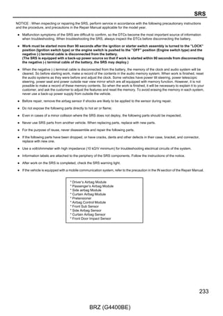 Cruise Control, Electronically Controlled Transmission and A/T Indicator
(A/T), Engine Control, Shift Indicator (M/T) and Shift Lock

      V                                                                                                                                                   V

 (Shielded)                                                                                                                                           (Shielded)

 (Shielded)                                                                                                                                           (Shielded)



                                                                    C1(A), C2(B), C3(C), C4(D)
                                                                    Injector Driver (EDU)




                            IJ4–    IJ4+                                                         FP–    FP+                               +B2    +B
                           3 D     6 D                                                          3 B    4 B                               2 B    1 B
              (Shielded)




                                                                                   (Shielded)




                                                                                                                                         L–R
                           L–Y




                                   L–B




                                                                                                W




                                                                                                       B




                                                                                                                                                L
                                                                                                                                     B
                                                                                                                                                          L
                                           Fuel Injector Assembly




                                                                                                              (Fuel Pump Assembly)
                                                                                                              Spill Control Valve
                                    1                                                                   1                                               L–R
                                            Injection No. 4)
                                           (for Direct



                                                                    B




                                                                                                                                                          B
                                           C19




                                                                                                              C29
                                    2                                                                   2




                                                                                                                                     B
      B

   BR–B                                                                                                                                                 BR–B

  BR–W                                                                                                                                                 BR–W




   O–W                                                                                                                                                  O–W

 W–R(A/T)                                                                                                                                             W–R(A/T)

    BR                                                                                                                                                   BR




   B–L                                                                                                                                                  B–L

 LG–R(∗1)                                                                                                                                             LG–R(∗1)

      O                                                                                                                                                   O

   B–P                                                                                                                                                  B–P

 G–Y(∗1)                                                                                                                                              G–Y(∗1)

   Y(∗1)                                                                                                                                                Y(∗1)

  R(A/T)                                                                                                                                               R(A/T)

 G–W(∗1)                                                                                                                                              G–W(∗1)

 GR–R(∗1)                                                                                                                                             GR–R(∗1)

   Y(∗2)                                                                                                                                                Y(∗2)

 (Shielded)                                                                                                                                           (Shielded)




      R                                                                                                                                                   R




114

                                                                              BRZ (G4400BE)
 