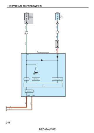 11
                           B–Y                                                                B–Y




                                                                                                        18 3B




                      D3
                                                                                                                                         GND
                                                                                                                                                Main Body ECU
                                                                                                                                                A73(A), D5(B), D6(C)




                           B–Y                                                                              B




                                                                       6 B
                                                                                       4 A
                                                                                                                                  1 C




                      D1
                                                                                                                                         GND
                                                                         D8(A), D9(B)
                                                                         Junction Connector


                           B–Y                                                                           B–Y




                                                                       7 A
                                                                                 9 A
                                                                                                                                  4 A




                      A3
                                                                                                                                         GND




                                                                         A9(A)
                                                                         Junction Connector
                                                                                                    2




                                                                             G
                                                                                              1
                                                                                                                          (BAT)


                                                                                                                15A
                                                                                                                HAZ




                                                                                              G
                                                                                                                  7 3C




BRZ (G4400BE)
                                                                                                                                  2




                                                                                              R–W
                                                                                                                  10 3D
                                                                                                                                         KSWB




                                 1
                                                                   2




                                                                                              BR
                                                                                                                                  22 B
                                                                                                                                         KSW




                                                             UN–




                                      UN+




                                     D53
                                     Un–Lock Warning
                                     Switch Assembly
                                     (Ignition Switch Lock
                                      Cylinder Assembly)




                135
 