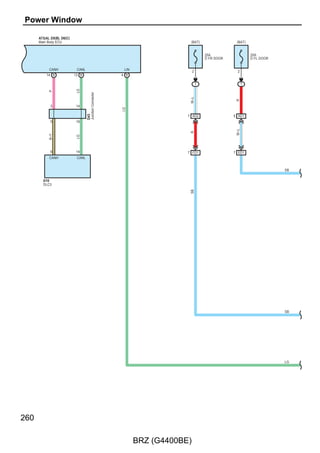 Junction Connector
                       B–Y




                                                    LG
D10
DLC3                    6                           14
                       CANH                         CANL




                                                      TC
                                                    13
                                                    R–B




                                    14 AD1
                                                    R
         (A/T)
   R




                                                    R




  22 B                                             12 B
       TC                                           WFSE




A19(B)                        A34(B)
Transmission Control          ECM
Module




                                                           141

                        BRZ (G4400BE)
 