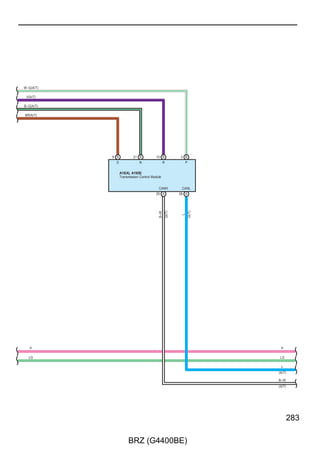 Turn Signal and Hazard Warning Light

      (BAT)                                                                                     (IG)

                        7 3C
              15A                                                                                         7. 5A
              HAZ                                                                                         GAUGE


      2                                                                                         2
                        9 3D
          1                                                                                   2 3A
                    G




                                                                                               W–G
                        R




                                                                                               W–G
                                        D61
                         4              Turn Signal Flasher Assembly                            1
                          +B                                                                     IG




                         GND                                            EL                       ER
                         7                                             5                        6
                                                                       BR




                                                                                               L
                        B




                                                                      15 A                    13 A
                                                                             TL                      TR
                                                                                                              Headlight Dimmer Switch Assembly




                                                                        TL          EL           TR
                                                   Turn Switch




                                                                 LH

                                                                 N

                                                                 RH
                                                                                                              D50(A)




                                                                                         EL
                                                                                  12 A
                                                                                   B
                        B




                               B




                                                                                   B




                          D1   D4                                                   D1




164

                                   BRZ (G4400BE)
 