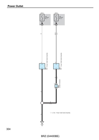 O
                                                                                                                                                                                                  O
                                                                                                                                                                                          (∗30)




                                                                 B(∗21)
                                                                          B(∗21)
                                                                                                                                            LG(∗21)
                                                                                                                                                      LG(∗21)




                                                                                             1
                           B                 B           B                          B




                      D1
                                                 3 DK1
                                                                                                  GND
                                                                                                            ON




                                                                                                                               2
                                                                                                            OFF                       LG                        LG




                                                                                                                                                                     9 DK1




                                                                                                                          +B
                                                                                                            DOOR




                                                                                             3
                           B




                      D4
                                                                                                  DOOR SW
                                                                                                 K3




                                                             P
                                                                                                 Map Light Assembly




                                                                                             2
                                                                                                                               1
                                                                                   W–B                                                          O




                                                                                                                                                                     21 HD1
                                                                                   (∗30)                                                    (∗30)

                                                                                                 H8
                                                                                                 No. 1 Luggage Compartment Light Assembly
                                                                                                                                                                                                                           Main Body ECU
                                                                                                                                                                                                                           A73(A), D5(B), D6(C)




                                                                                                                                                P                             L                       L
                                                                                                                                                                                                              7 B




                                                                                                                                                                     8 DK1
                                                                                                                                                                                                                    DOMR




BRZ (G4400BE)
                                                                                                  1
                                                                                                                                                                                                              16




                                                                                                                   Y–B                                                            V
                                                                                                                                                                                                      28 3A




                                                                                                                                   18 HD1
                                                                                                                                                                                                                    FDCY




                                                                                    H21
                                                                                    Front Door Courtesy Light Switch
                                                                                    Assembly LH
                                                                                                  1
                                                                                                                                                                                                              10




                                                                                                                   LG                                                             GR
                                                                                                                                                                                                      13 3B




                                                                                                                                   3 GD1
                                                                                                                                                                                                                    FPCY




                                                                                    G18
                                                                                    Front Door Courtesy Light Switch
                                                                                    Assembly RH




                                       W–B
                               (∗30)




                185
 
