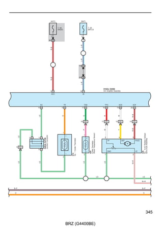 ABS, TRAC and VSC

                                                                                                                                                                                (IG)


                                                                                                                                                                                             7. 5A
                                                                                                                                                                                             BK/UP LP


                                                                                                                                                                               2

                                                                                                                                                                             2 3C




            A18(A), A19(B)
            Transmission Control Module




             CANL           CANH                 P                                           R                                                 N                 D
            28 A           29 A            3 B                                   10 B                                           21 B                        9 B
                                           W–G
                   (A/T)




                                  (A/T)




                                                     (A/T)




                                                                                                 (A/T)




                                                                                                                                                   (A/T)




                                                                                                                                                                     (A/T)




                                                                                                                                                                                     (A/T)
                            B–W




                                                                                                                                      B–G




                                                                                                                                                                              R–L
                                                                                                                                                            BR
                                                                                  V
             L




                                           W–G
                                                     (A/T)




                                                                                                 (A/T)




                                                                                                                                                   (A/T)




                                                                                                                                                                     (A/T)
                                                                                                                                      B–G




                                                                                                                                                            BR
                                                                                  V




                                          3 AL2                                  2 AL2                                          1 AL2                      8 AL2             4 AL2
                                                                                  B–W(A/T)
                                                                      G–Y(A/T)




                                                                                                              R(A/T)
                                                                                                     L(A/T)




                                                                                                                                                                              BR–Y
                                                                                                                                                                                     (A/T)
                                                                        6           1                    9      7

                                                                 RB         PL          RL               NL       DL

                                                             P
                                                                                                                       Park/Neutral Position




                                                             R
                                                                                                                       Switch Assembly




                                                             N

  L(A/T)                                                     D
                                                                                                                       L2




                                                                 2
 B–W(A/T)




   B–P                                                                                                                                                                                                  B–P

      O                                                                                                                                                                                                 O

   LG                                                                                                                                                                                                   LG

      P                                                                                                                                                                                                 P




226

                                                                 BRZ (G4400BE)
 