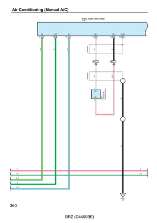 W

B



A5
VSC (VDC) Control Module




     FL+       FL–          FR+    FR–        RL+    RL–           RR+         RR–     CANH     CANL
    19        32           16      4        31      18            17          29       26       14




                                                    LG–B
                           G–O




                                  G–B




                                                                                                B–R
                                                                                       BR
                                             LG
              W




                                                                                                                               W
                                                                              G
    B




                                                                                                              B
                                                                  L
                                                                                        6       17             8               19
                                    Speed Sensors




                                                                                        7       18                 A17
                                                                                                                   Junction
                                                                                                                   Connector


                                                                                       W–B




                                                                                                R–Y
                                                                                     21 AD1   39 AD1
                                                                                       W–B




                                                                                                R–Y




                                                                                        1       12
                                                                                                       D43
                                                                                                       Junction
                                                                                                       Connector




                                                           13            2              9       20
                                                           BR–W




                                                                                                B–P
                                                                         BR




                                                                                       O




                                                                                     21 AD2   39 AD2



                                                                                                                                    B–P


                                                                                                                                     O


                                                                                                                                     BR

                                                                                                                                    BR–W




                                                                                                                                          241

                                                     BRZ (G4400BE)
 