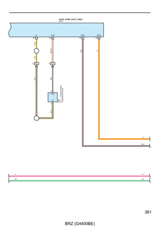 EPS



                          A33(A), A34(B)
                          ECM




           CANL    CANH                        NE+                        NE–    SLE3
          18 A    19 A                       16 B                       27 B    35 B




                                (Shielded)
           B–P




                                              W
                   O




                                                                         B
                                             3 AC1                     14 AC1




                                (Shielded)




                                                                         W–R
                                              W


                                               1

                                                     Position Sensor
                                               NE+   Crankshaft
                                                     C33



                                               NE–




                                                                                 B
                                               2



                                                                                 B




  B–P


      O


   BR                                                                                    BR

  BR–W                                                                                  BR–W



                                                                                  C1




242

                    BRZ (G4400BE)
 