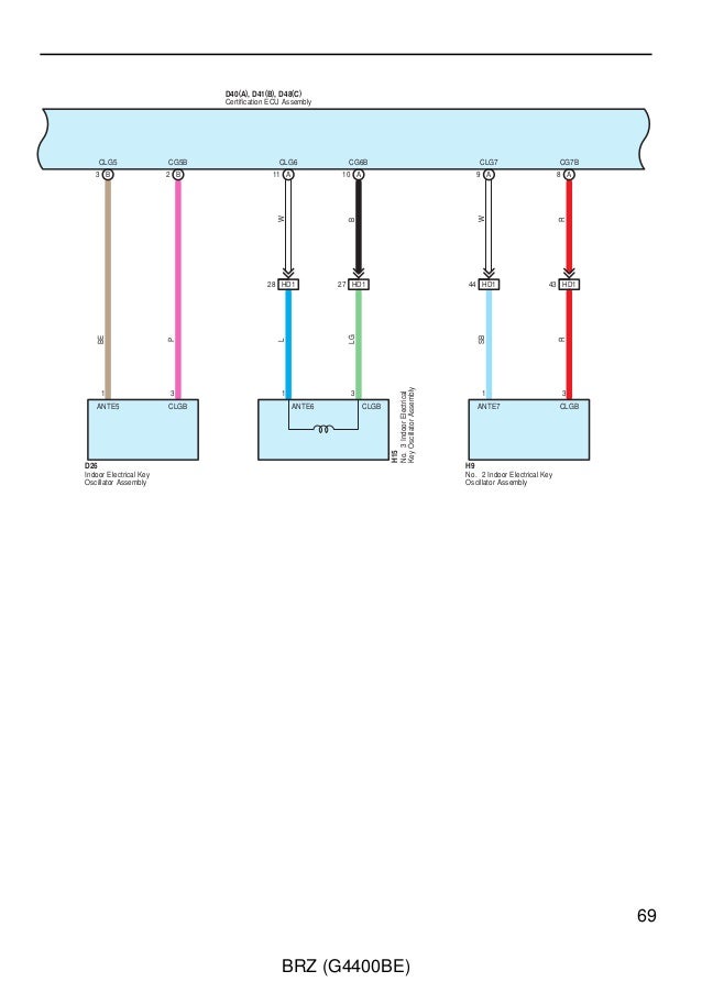 2012 BRZ wiring service manual