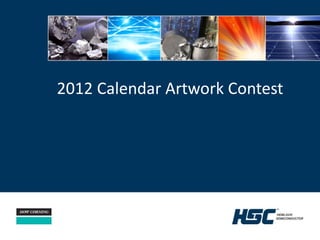 2012 Calendar Artwork Contest  