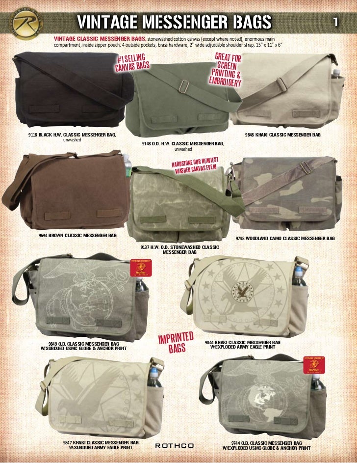 rothco canvas messenger bag
