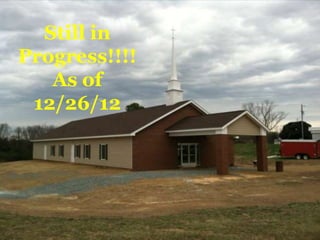 Still in
Progress!!!!
   As of
 12/26/12
 