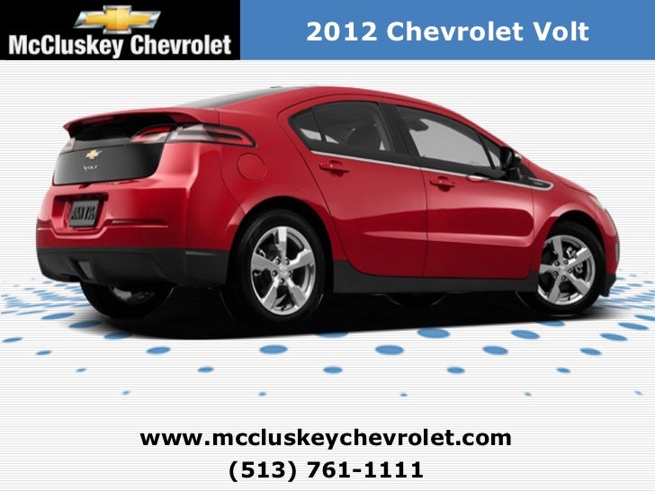 Mccluskey Chevrolet Kings Auto Mall >> New 2012 Chevrolet Volt - Kings Automall Cincinnati, Ohio Mccluskey Chevrolet Kings Auto Mall >> New 2012 Chevrolet Volt - Kings Automall Cincinnati, Ohio
