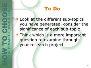 2012 choosing a research topic | PPT