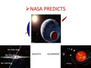 NASA PREDICTS




  GALACTIC   ALLIGNMENT
 