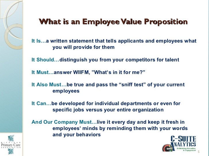 Developing Your Employer Value Proposition