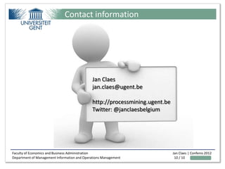 Contact information




                                             Jan Claes
                                           ...
