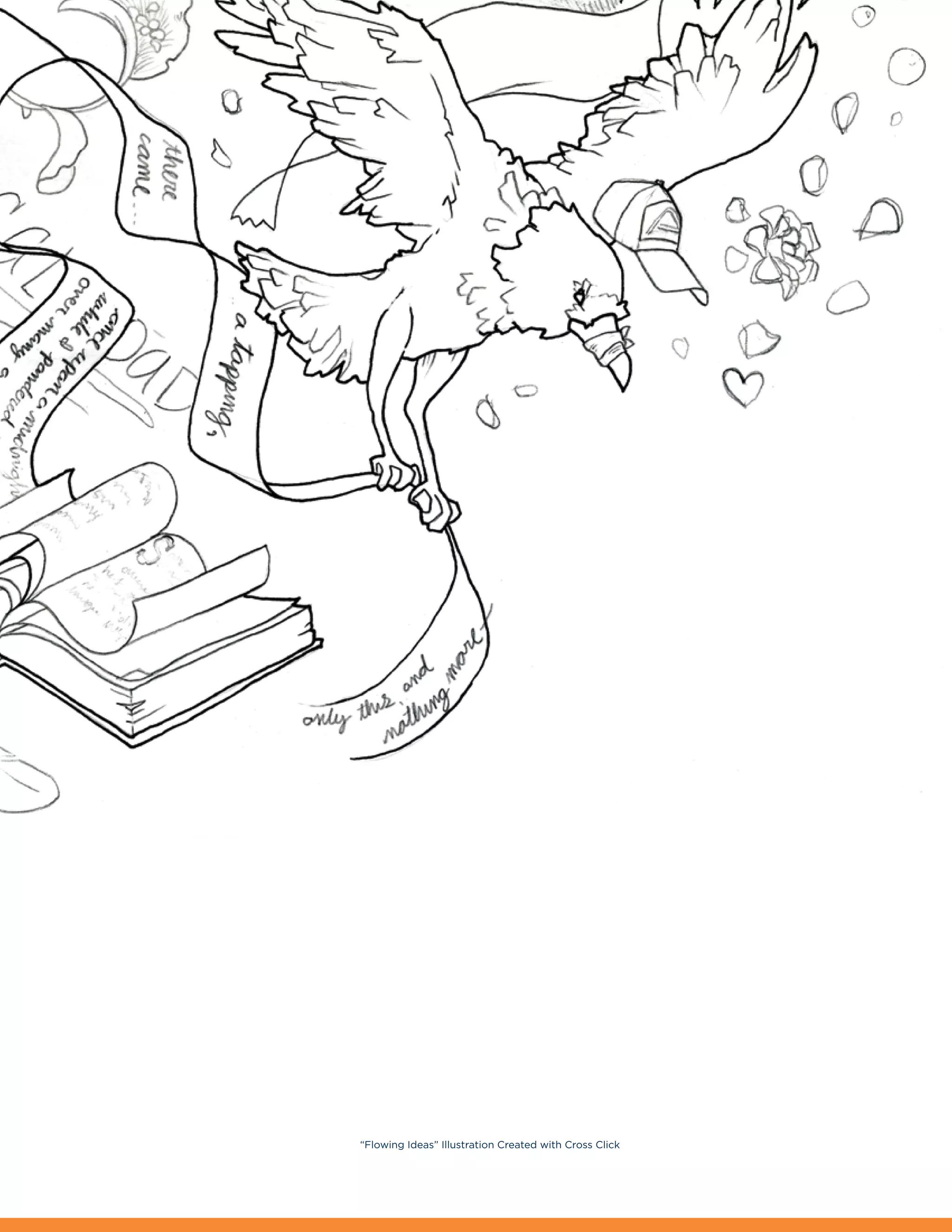 “Flowing Ideas” Illustration Created with Cross Click
 