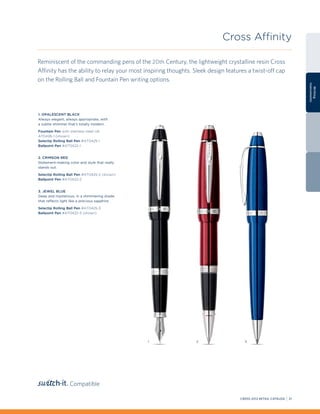Cross Lustrous Chrome Fountain Pen 3509& Cross lustrous soft pen Made in USA 