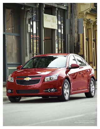 Cruze 1LT shown in Victory Red
with available RS Appearance Package.
 