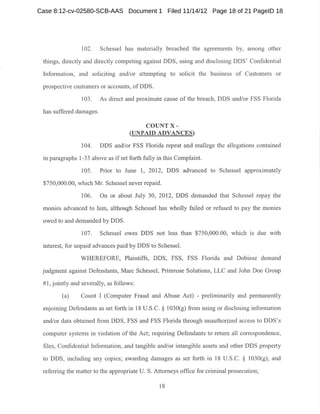 Case 8:12-cv-02580-SCB-AAS Document 1 Filed 11/14/12 Page 18 of 21 PageID 18
 