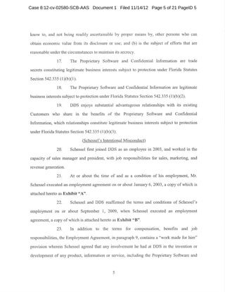 Case 8:12-cv-02580-SCB-AAS Document 1 Filed 11/14/12 Page 5 of 21 PageID 5
 
