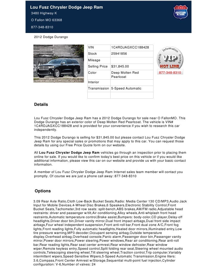 2012 dodge durango for sale near st. louis, mo