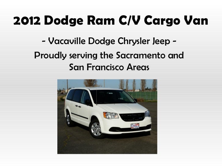 2012 dodge cargo van