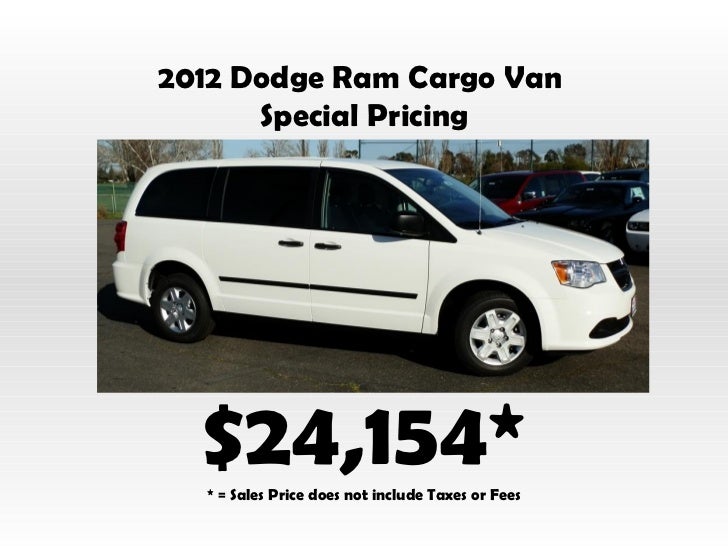 2012 dodge ram cargo van
