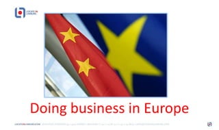Doing business in Europe
 