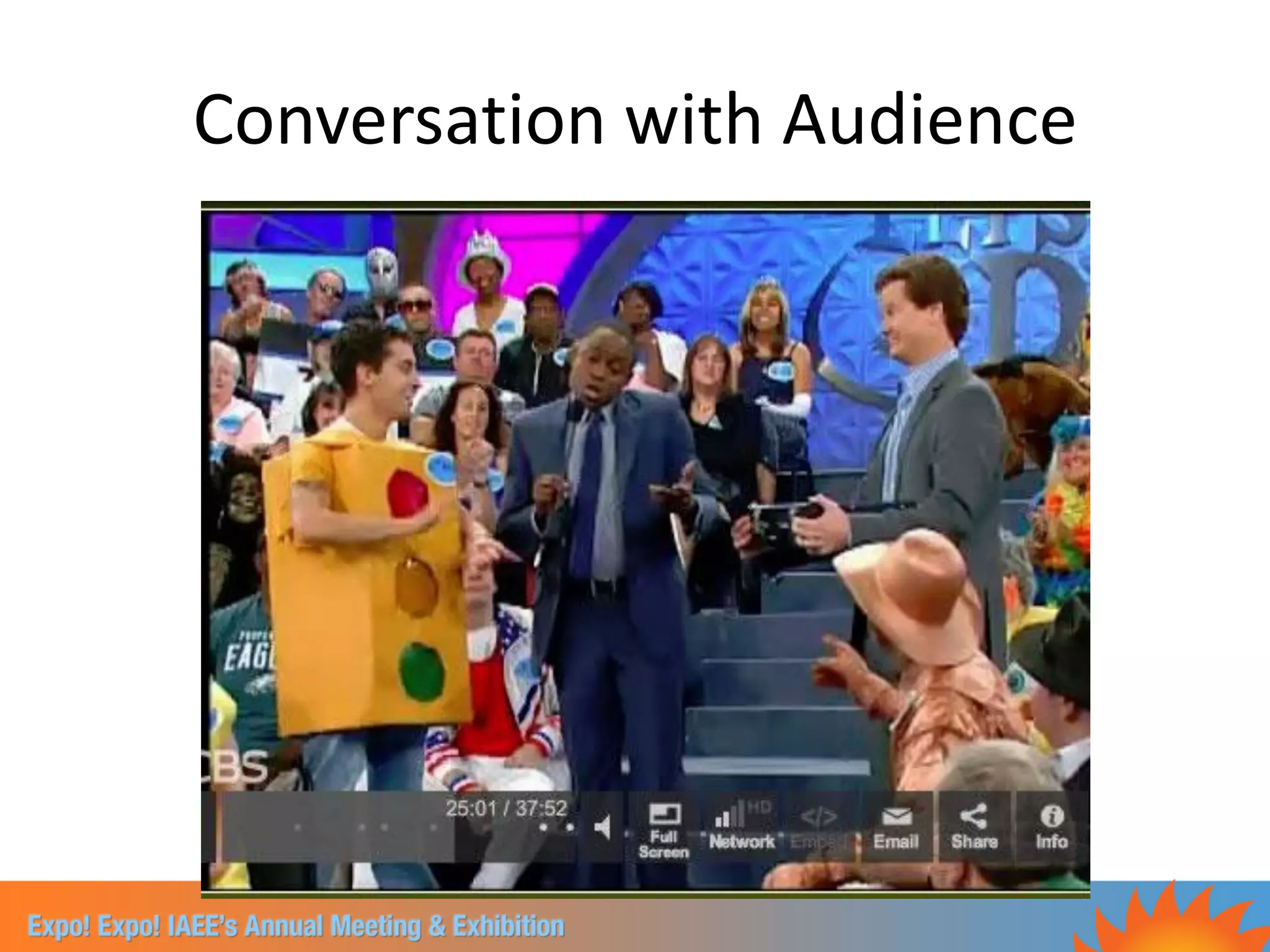Conversation with Audience
 