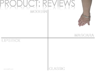 LIPSTICK
MASCARA
MODERN
CLASSIC
 