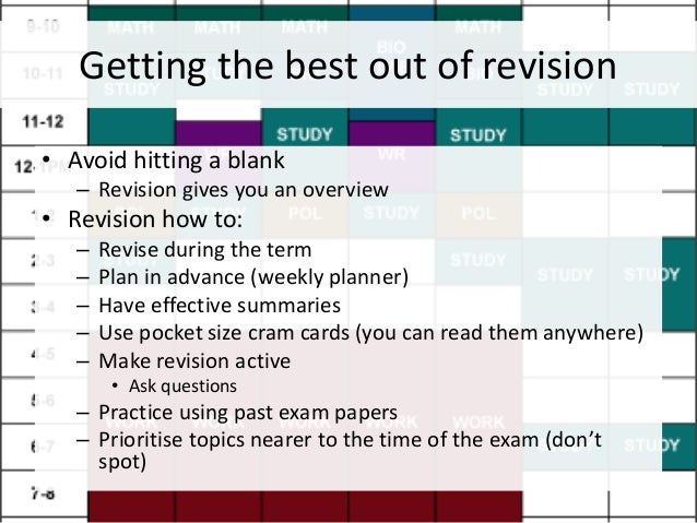 Examination essay image