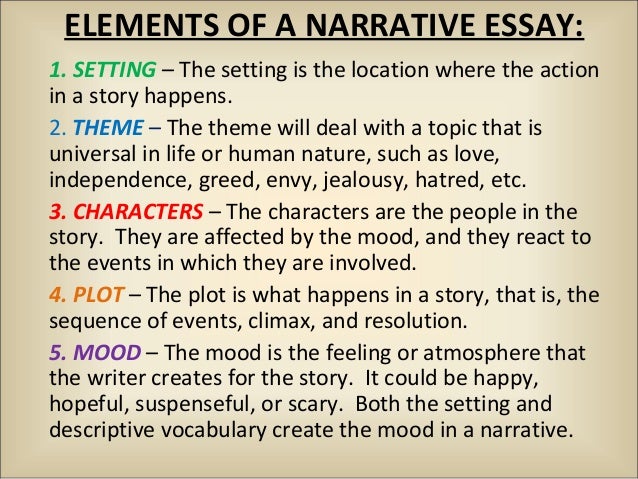 9th grade narrative essay example