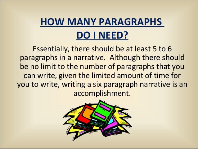 how many paragraphs does a narrative essay have