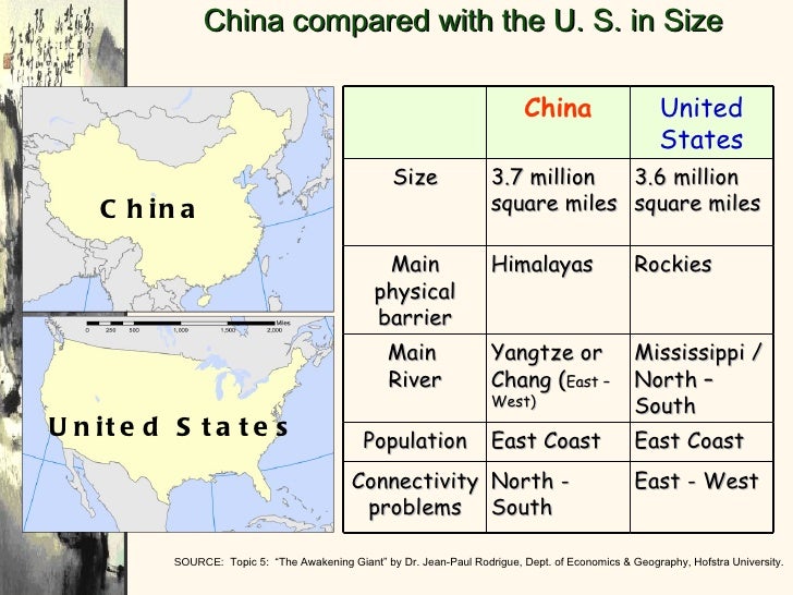 2012 china geography china size chart compared to usa