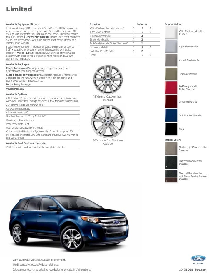 2012 Ford Edge Brochure Mason City Ford, Waverly Ford, and Clear Lake