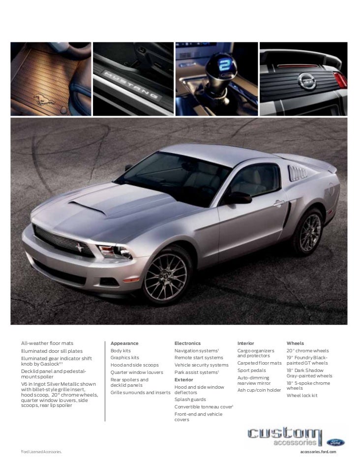 2012 Ford Mustang Brochure Mason City Ford Waverly Ford