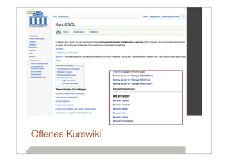 Offenes Kurswiki
 