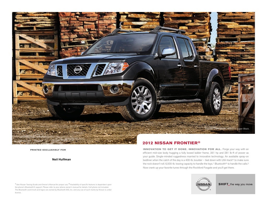 2012 Nissan Frontier brochure by Neil Huffman Nissan Louisville KY