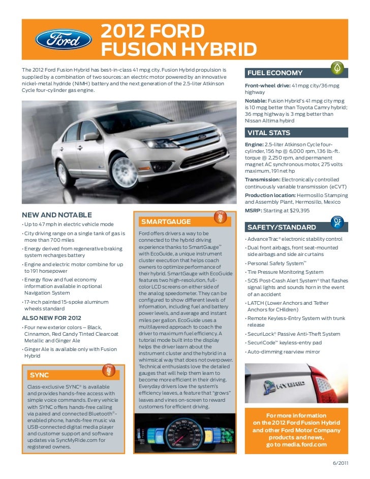 Syncmyride Com Register Ford >> 2012 Fusion Hybrid Syncmyride Com Register Ford >> 2012 Fusion Hybrid