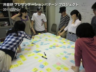 井庭研 プレゼンテーションパターン プロジェクト
2011@SFC
 