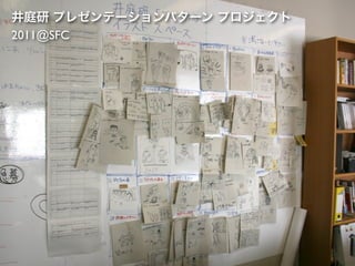 井庭研 プレゼンテーションパターン プロジェクト
2011@SFC
 