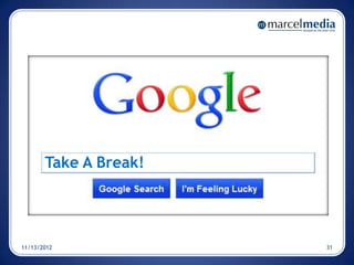 Take A Break!




11/13/2012             31
 