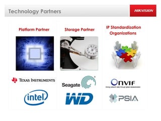 Technology Partners

                                        IP Standardization
   Platform Partner   Storage Partner
                                          Organizations
 