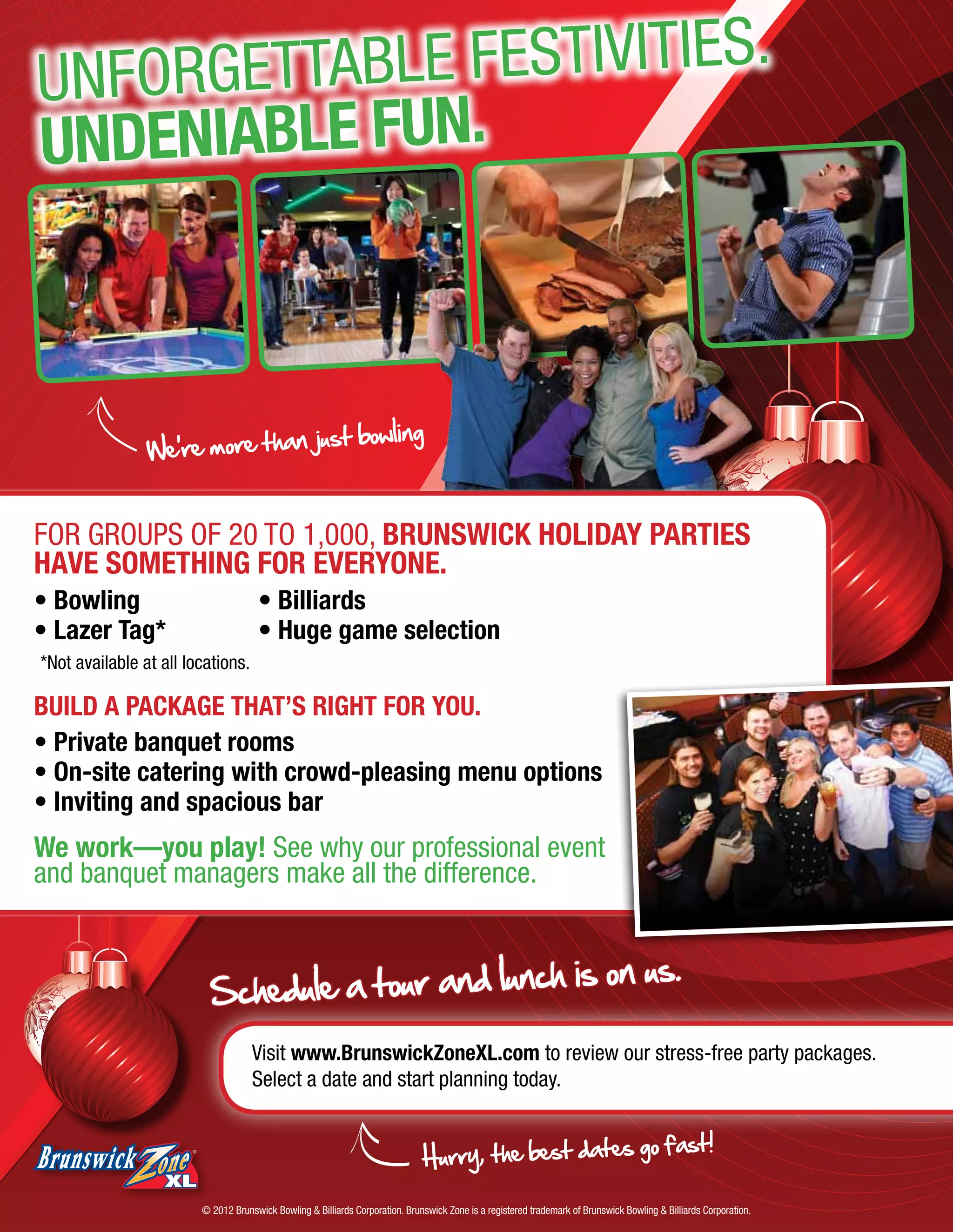 Enjoy the Holidays at Brunswick Zone XL | PDF