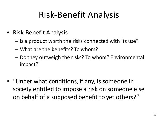 risk benefit analysis