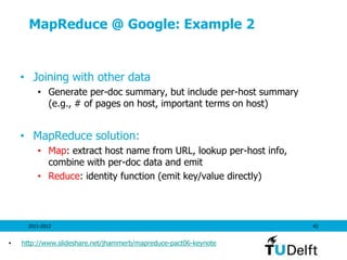 Google Mapreduce Example Cloud Programming Models: eScience, Big Data, etc. | PPTX