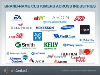 BRAND-NAME CUSTOMERS ACROSS INDUSTRIES
 