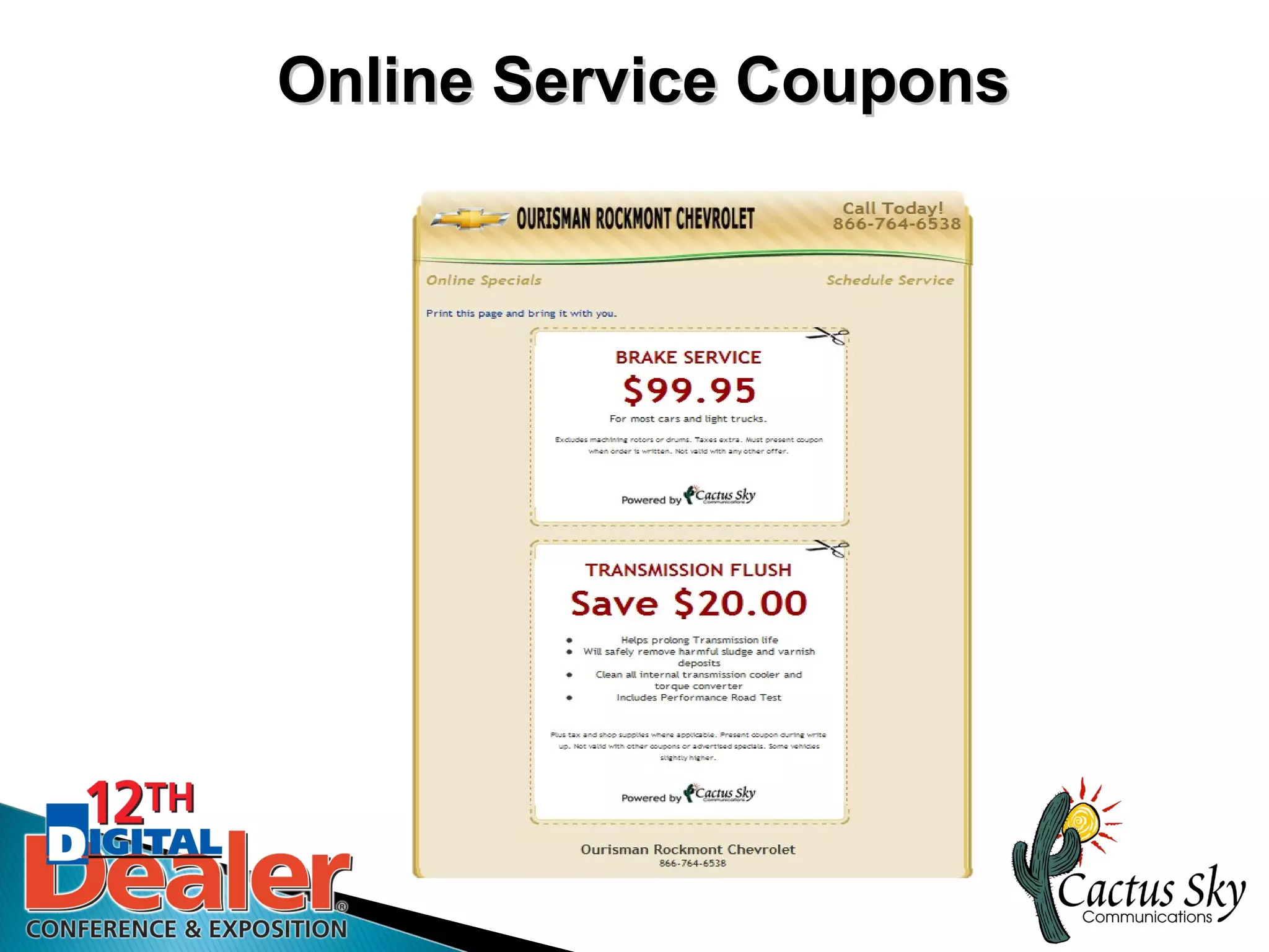 Online Service Coupons
 