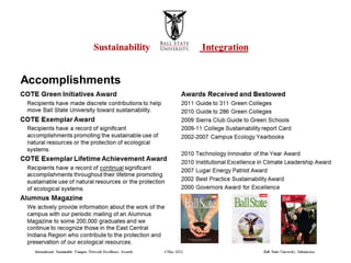 2012 Integration Award Ball State University