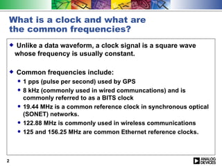 Clock Fundamentals | PPT