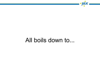 All boils down to...
 